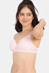 Rosaline Padded Non Wired 3/4Th Coverage Lace Bra - Tender Touch — thumbnail 3